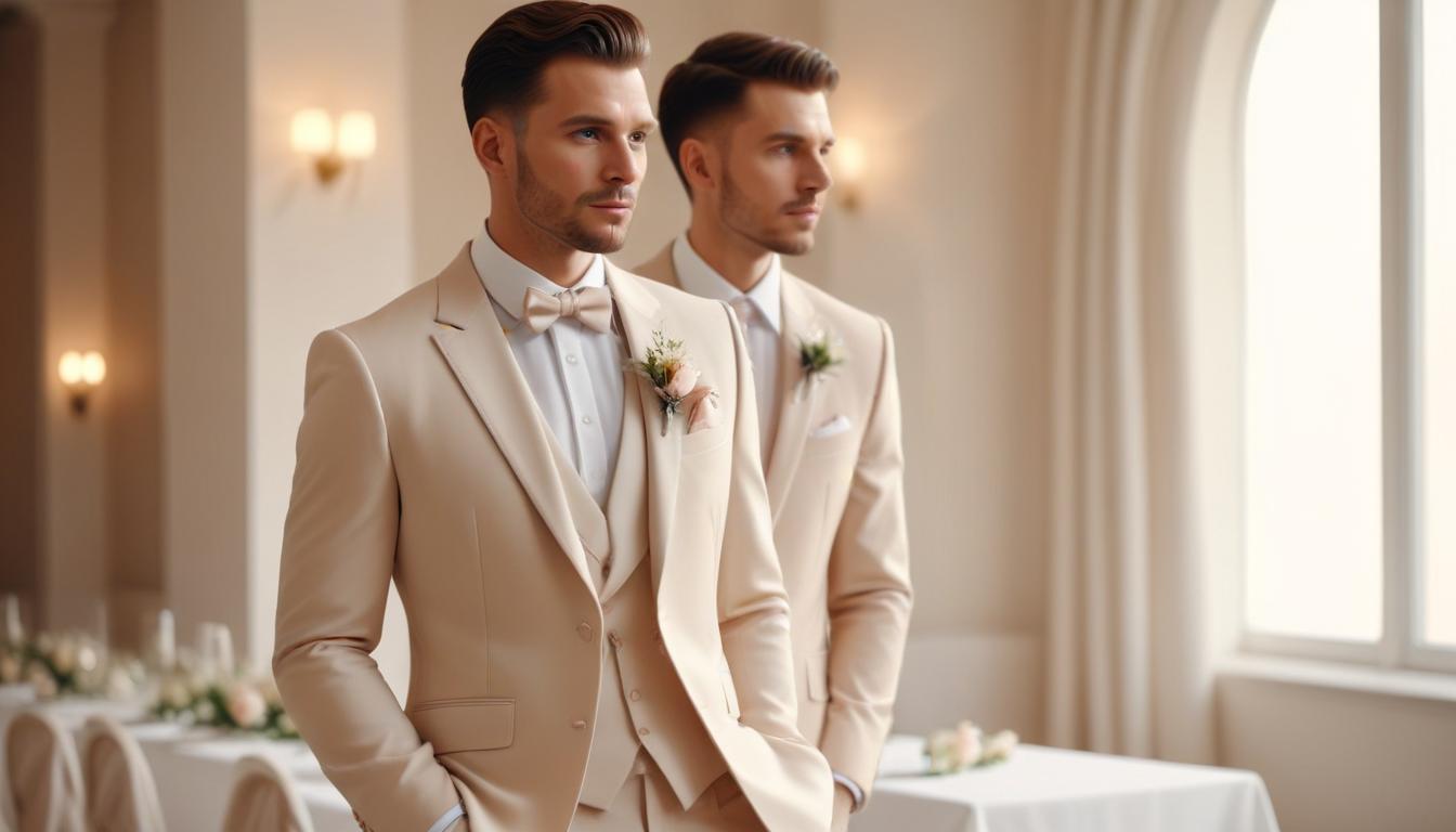 Nikah Töreni İçin Zarif ve Minimalist Takım Elbise Seçenekleri